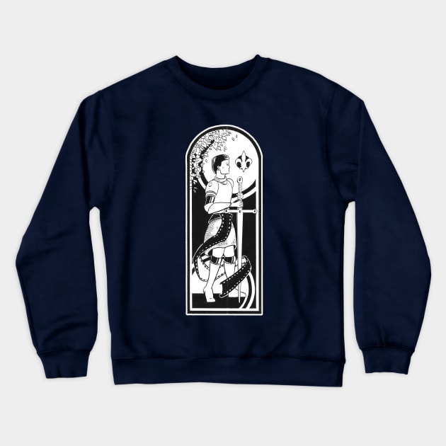 Joan of Arc Crewneck Sweatshirt by GloopTrekker